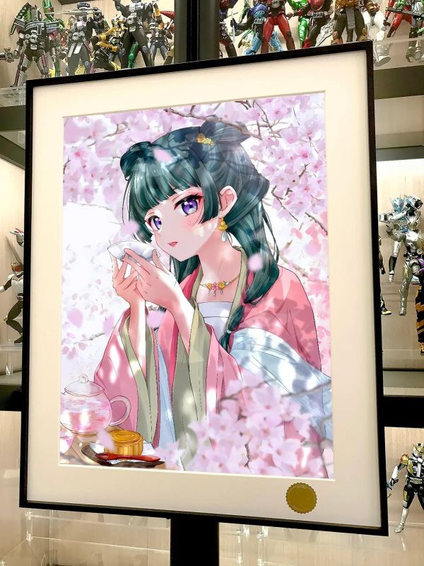 【海外代購】星空 《櫻花貓貓》藥屋少女的呢喃壬氏玉葉妃裝飾畫 
