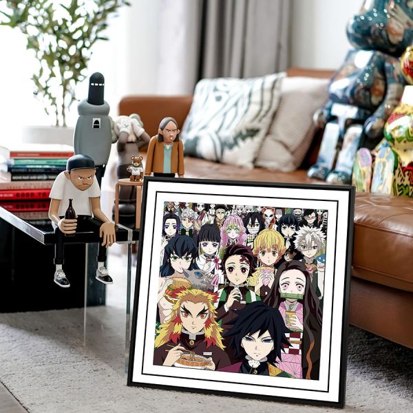 【海外代購】千鳥社 《鬼殺隊的美食時光》 鬼滅之刃鬼殺隊富岡義勇時透炭治郎杏壽郎九柱午睡毯地毯裝飾畫 地毯 午睡毯