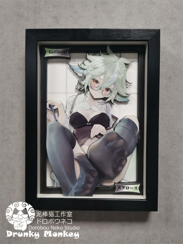 【海外代購】【33CM】泥棒貓 砂糖 迷你尺寸可月兌立體畫01 