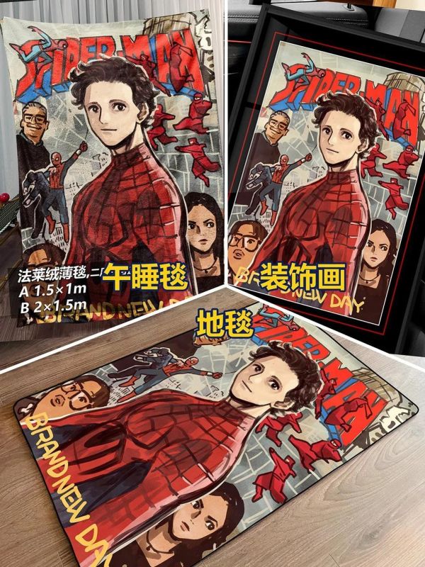 【海外代購】千鳥社 《蜘蛛俠Brand New Day》鋼鐵俠午睡毯地毯裝飾畫 午睡毯 地毯 