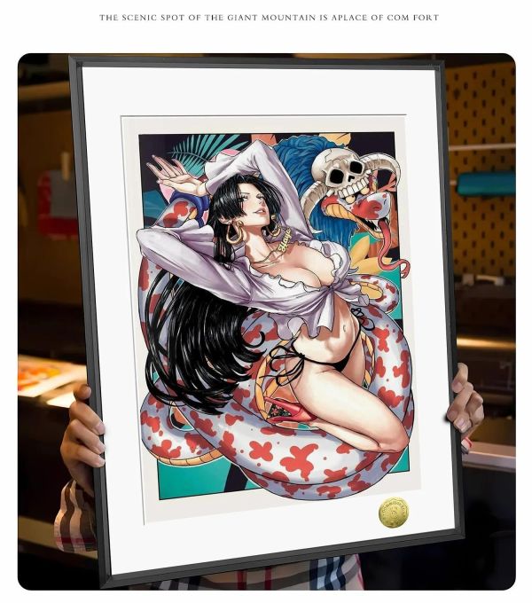 【海外代購】皇呱 《蛇姬女帝》海賊王蛇姬波雅·漢庫克裝飾畫午睡毯 地毯 