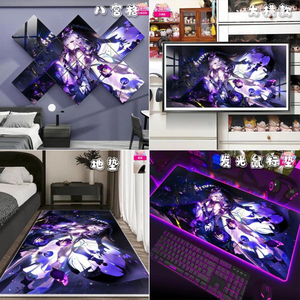 【海外代購】阿喵畫社 蝶影 遐蝶 新品超清八宮格卡磚背景牆 