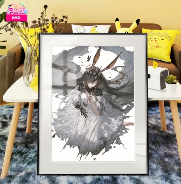 【海外代購】阿喵畫社 魔王 阿米婭 展館級8k收藏超清精裱畫 床頭地墊 冰箱貼 