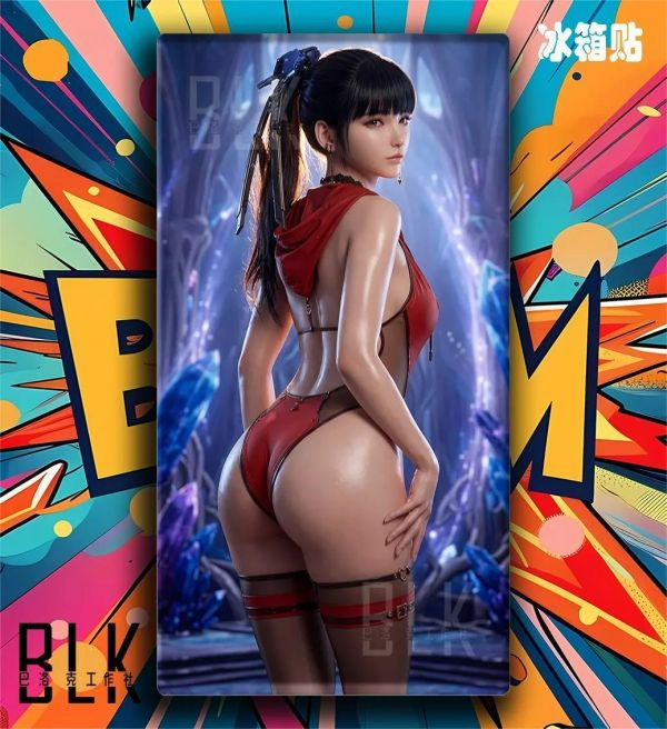 【海外代購】巴洛克 《eve背影》劍星伊芙百合迅馳動漫裝飾畫冰箱貼 