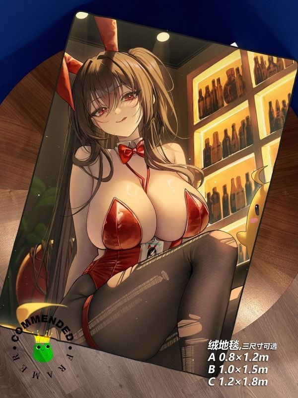 【海外代購】皇呱《酒吧兔女郎大鳳 第二彈》碧藍航線重櫻航母艦娘裝飾畫 午睡毯 地毯 