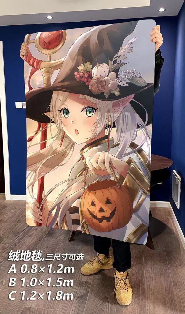 【海外代購】千鳥社 葬送的芙莉蓮 萬聖節午睡毯地毯裝飾畫 