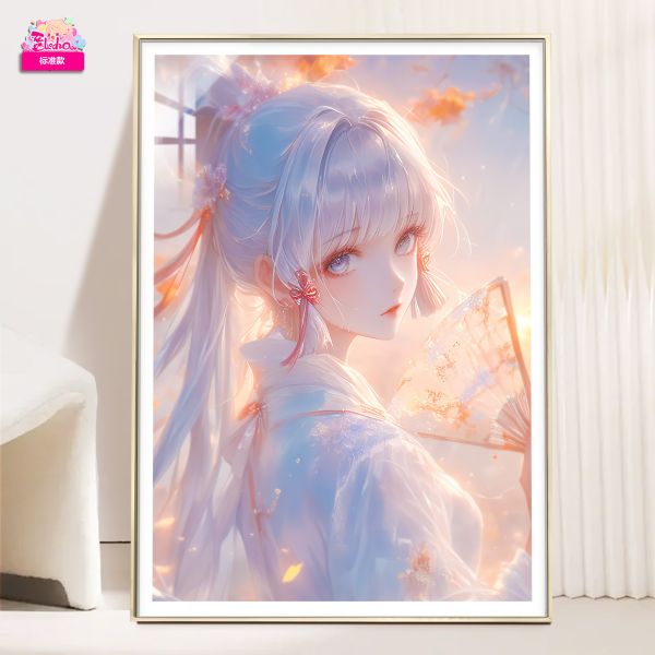 【海外代購】阿喵畫社《原神》晨曦 神裡綾華 8k超清裝飾畫 