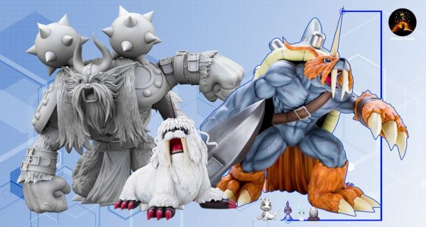 【海外代購】【41CM】迷漫MIMAN 主角團數碼世界圖鑑系列第三彈 祖頓獸 完全體 