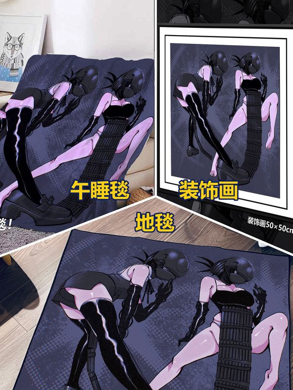 【海外代購】千鳥社 《蕾塞 炸彈女孩》 鏈鋸人電鋸人蕾塞Reze波姆Bomb炸彈惡魔二次元午睡毯地毯裝飾畫 午睡毯 地毯 