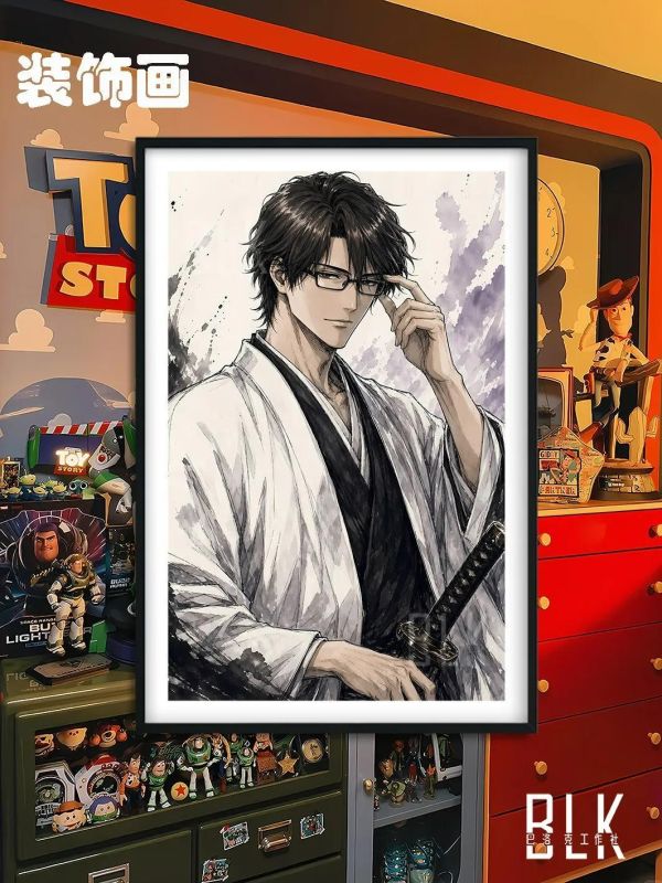【海外代購】巴洛克 《水墨藍染》境·界護廷十三隊裝飾畫冰箱貼 