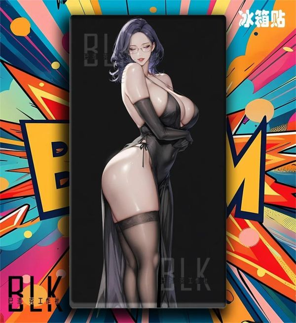 【海外代購】巴洛克 《黑衣金組長》美麗新世界裝飾畫冰箱貼 
