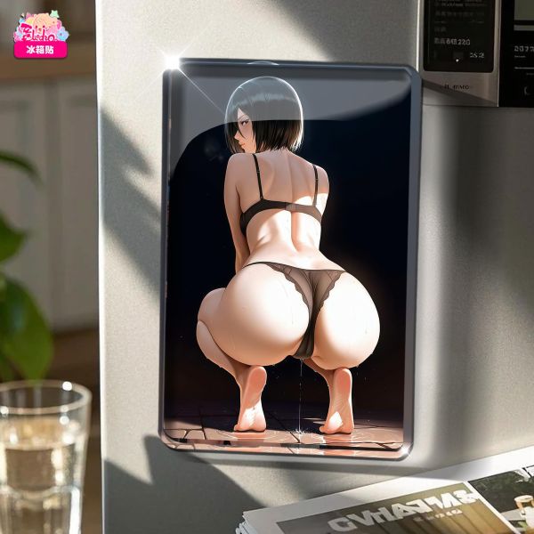 【海外代購】阿喵畫社 進擊巨人 動畫冰箱貼第四十八彈三笠 高透亞克力磁吸冰箱貼 