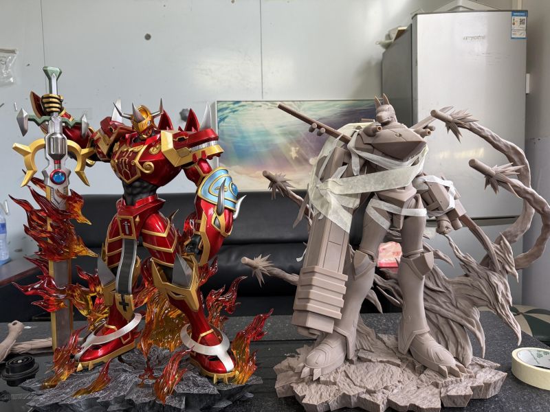 【預定】殭屍車 數碼寶貝04 無限地帶 門神系列第二彈 鎧甲加魯魯 