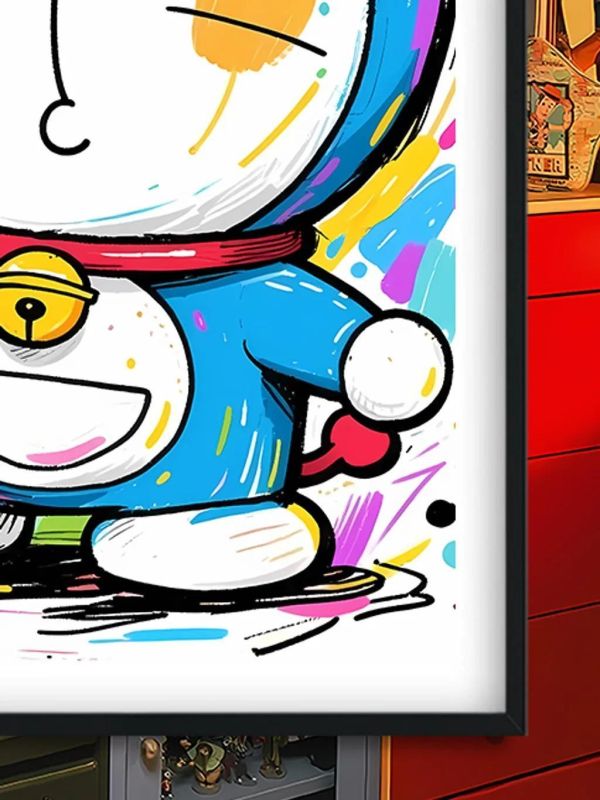 【海外代購】巴洛克 《塗鴉哆啦》Doraemon裝飾畫冰箱貼 