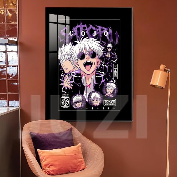 【海外代購】橘子 JUZI 咒界最強 五張悟海報 