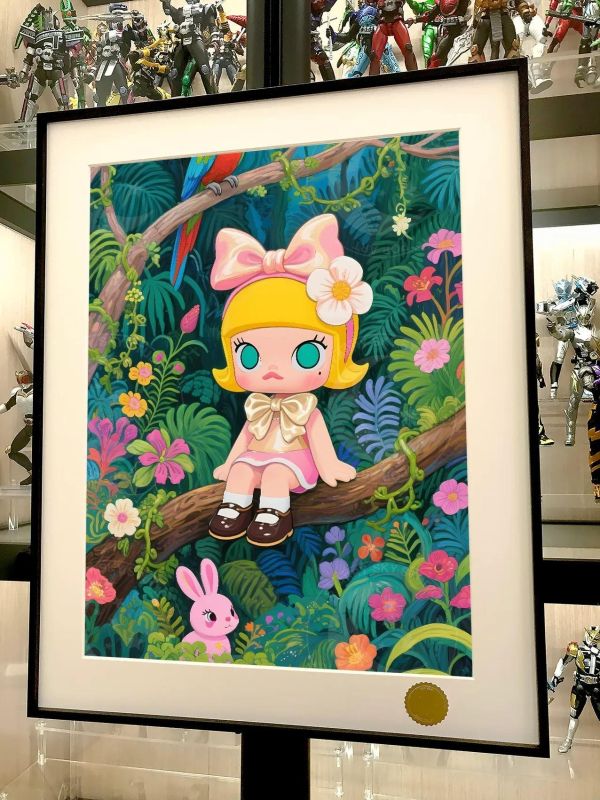 【海外代購】星空《樹林molly》泡泡瑪特茉莉潮流藝術版畫 