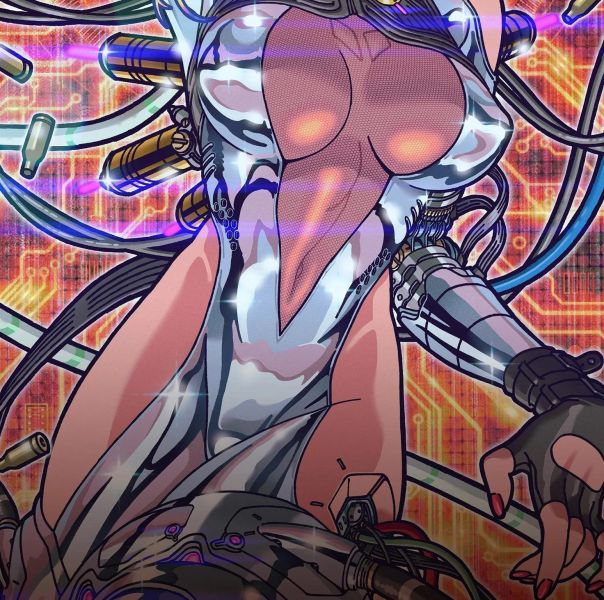 【海外代購】H2工作室《攻殼機動隊》草薙素子動漫裝飾畫 