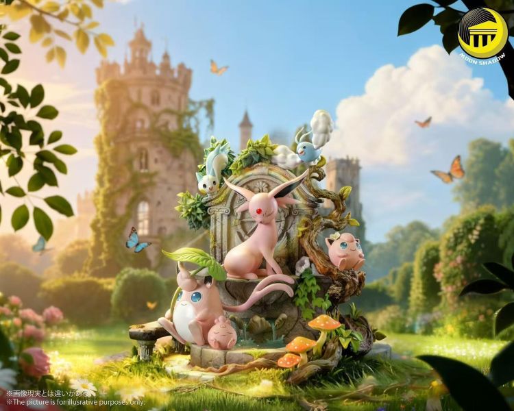 【預定】月影殿 自然系列 太陽伊布 寶寶丁 胖丁 胖可丁 青綿鳥 帕奇利茲自然場景 