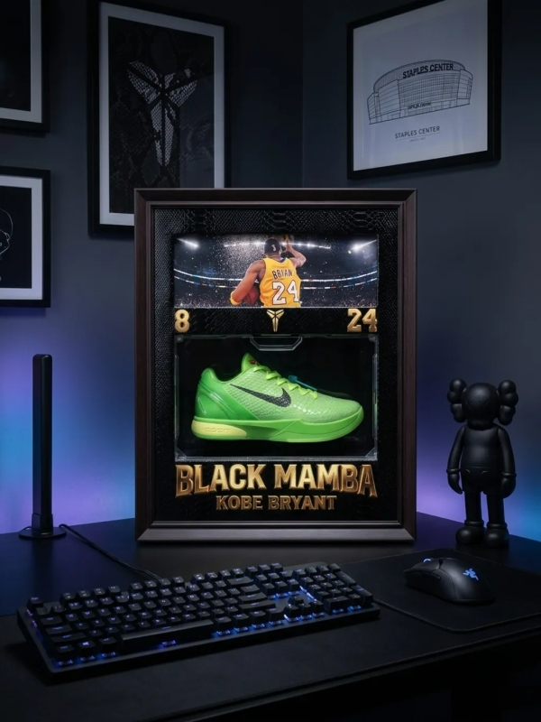 【海外代購】千鳥社《科比戰靴》立體裝裱相框紀念收藏球迷禮物擺件 