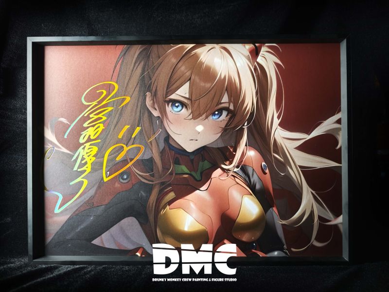 【海外代購】泥棒貓 DMP-010 明日香 EVA聲優簽名復刻裝飾畫 