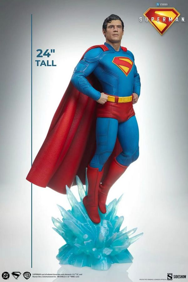 【預定】Sideshow 新版電影《超人》 61cm 超人 & 23cm 小氪 