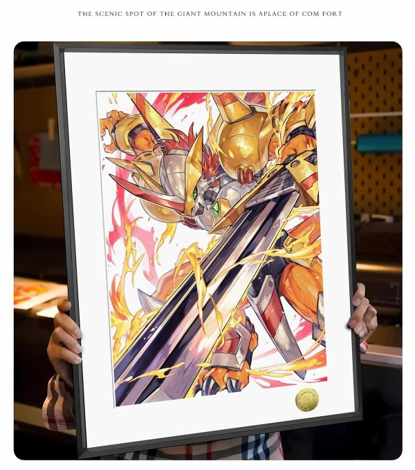 【海外代購】皇呱《究極體戰鬥暴龍獸》數碼寶貝裝飾畫 