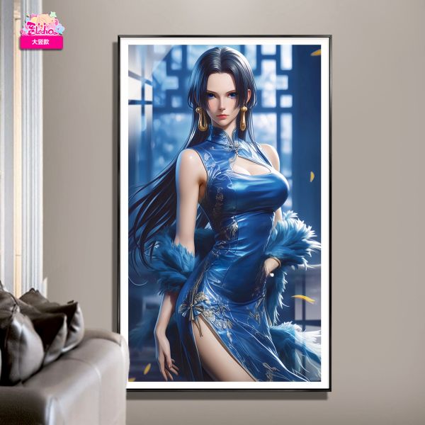 【海外代購】阿喵畫社 煙雨 旗袍女帝 8k超清裝飾畫 