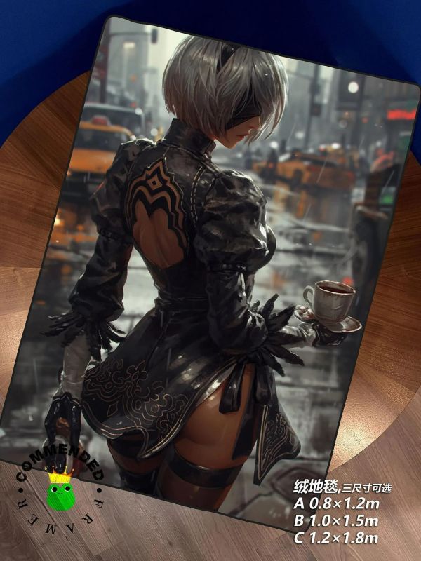 【海外代購】皇呱 《街頭尤爾哈2B》尼爾：機械紀元歐洲街頭裝飾畫 午睡毯 地毯 