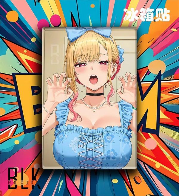 【海外代購】巴洛克 《藍衣喜多川》裝飾畫　戀上變裝娃娃 