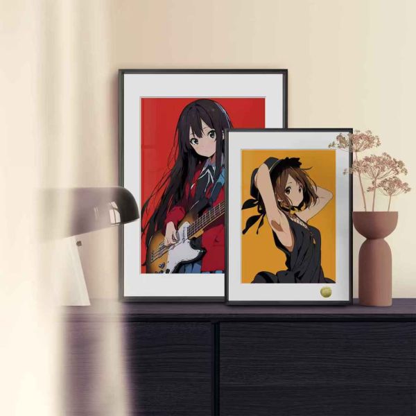 【海外代購】皇呱 《秋山澪&平澤唯》輕音少女K-on！輕音部 秋山澪 平澤唯 放學後茶會滑滑蛋週邊 裝飾畫 午睡毯 地毯 