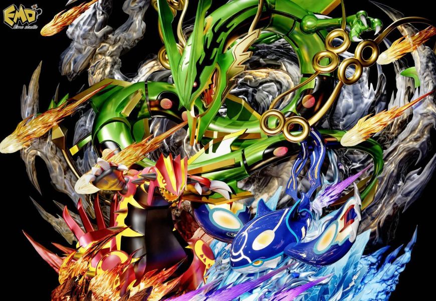 【預定】Emo畢業雕像神獸系列002 三神 列空座 蓋歐卡 固拉多 