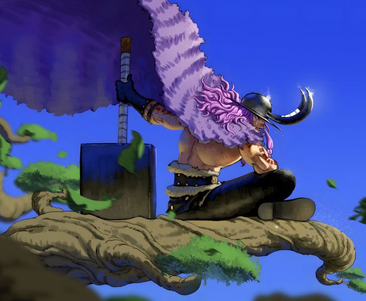 【海外代購】H2 《詛咒王子洛基》海賊王巨人艾爾巴夫神之騎士團動漫裝飾畫 