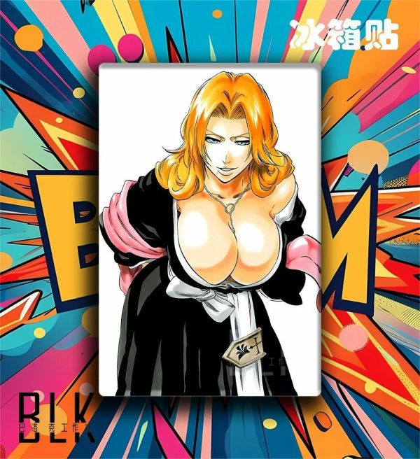 【海外代購】巴洛克 《俯身亂菊》死神境界護廷十三隊一護裝飾畫冰箱貼 