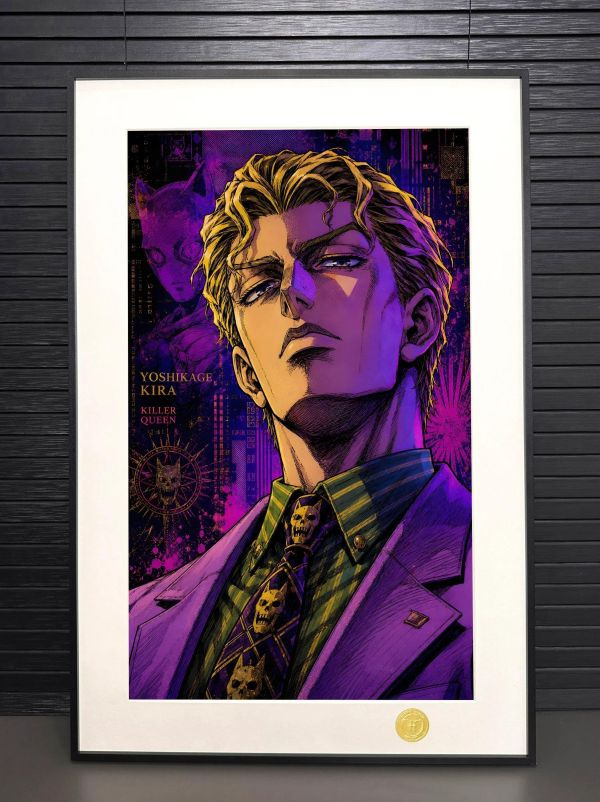 【海外代購】H2 《JOJO吉良吉影》JOJO的奇妙冒險不滅鑽石裝飾畫 