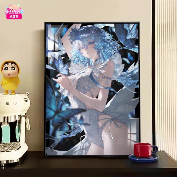 【海外代購】阿喵畫社 蝶影 守岸人 8k主題超清裝飾畫 地墊 冰箱貼 