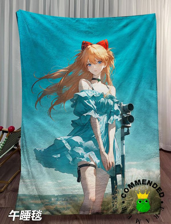 【海外代購】皇呱《少女明日香》二號機專屬駕駛員裝飾畫 午睡毯 地毯 