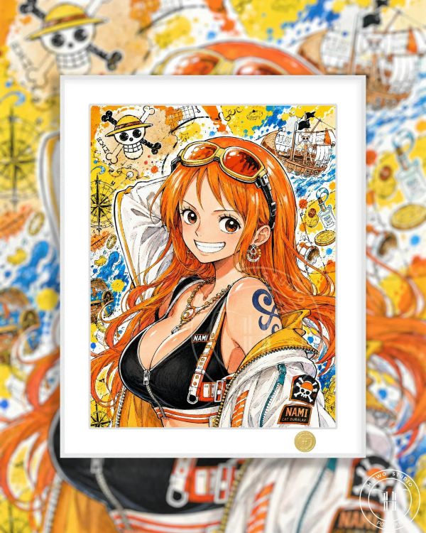 【海外代購】H2《娜美》海賊王小賊貓裝飾畫 