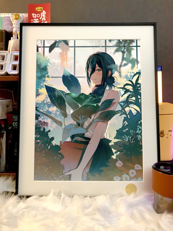 【海外代購】星空《園丁蕾塞》Chainsaw Man電鋸人Reze瑪奇瑪早川秋電次鏈鋸人動漫裝飾畫 