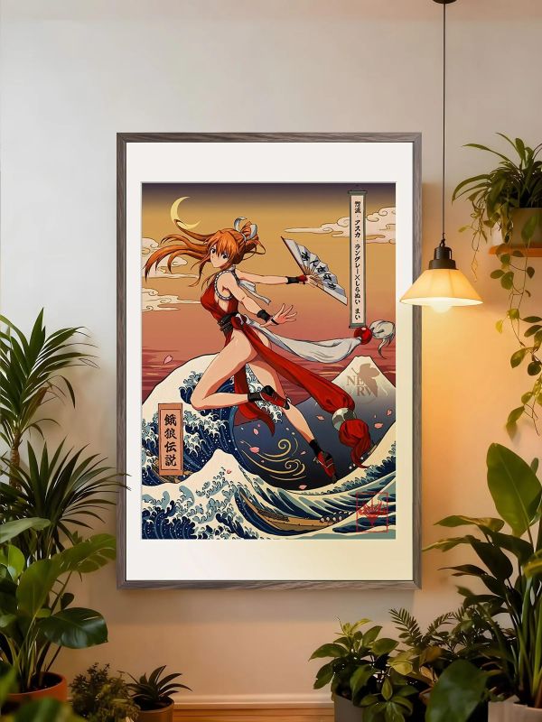 【海外代購】趣物堂 《浮世繪明日香cos不知火舞》裝飾畫 