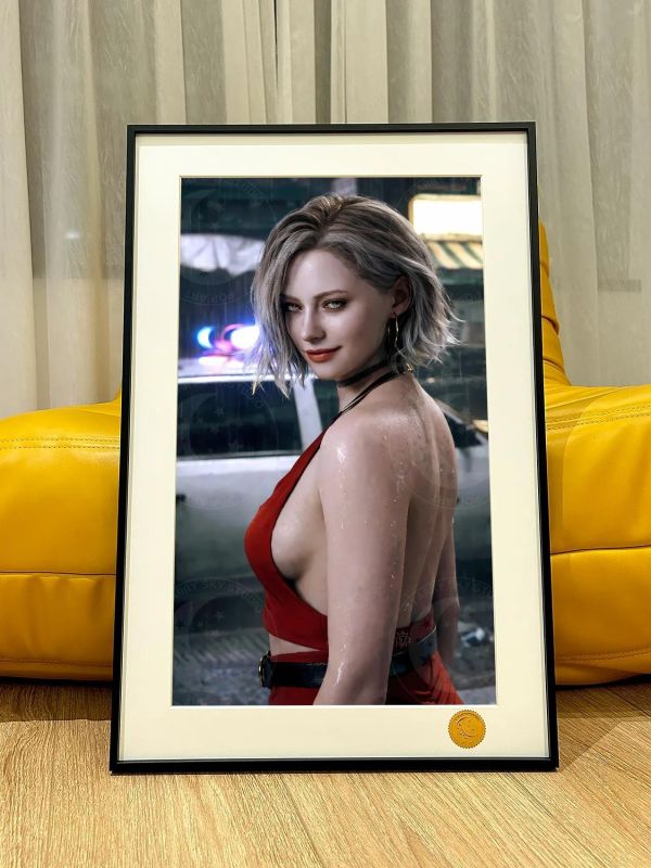 【海外代購】星空《紅衣格蕾絲》Grace生化危機9安魂曲裝飾畫 