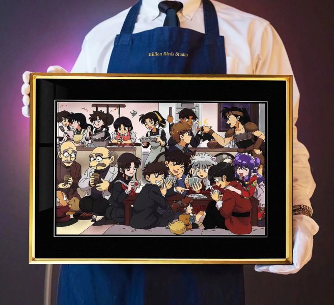 【海外代購】千鳥社 新一和朋友們 名偵探柯南 基德 裝飾畫 