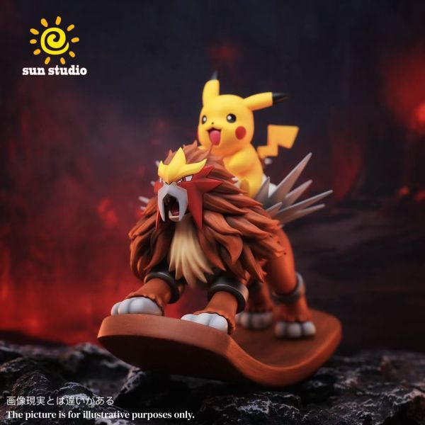 【預定】SUN 搖搖馬系列 炎帝皮卡丘搖搖馬 