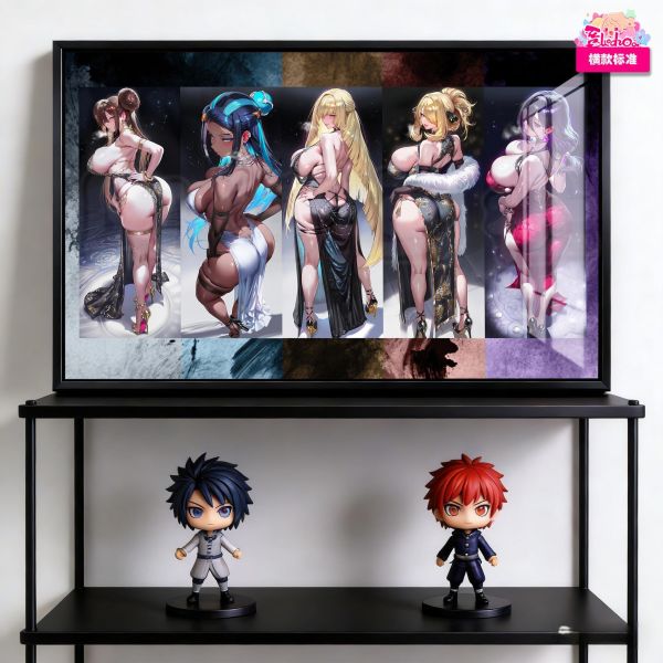 【海外代購】阿喵畫社 禦姐華姿五重奏系列三寶可夢旗袍 新品8k全景高清裝飾畫 滑鼠墊 