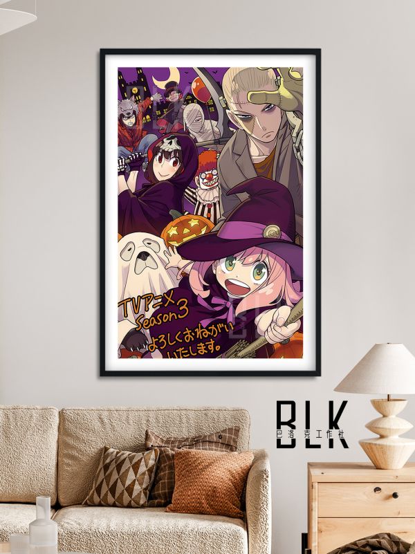 【海外代購】巴洛克 《萬聖節家家》間諜過家家阿尼亞黃昏SPY×FAMILY約爾Anya動畫二次元裝飾畫