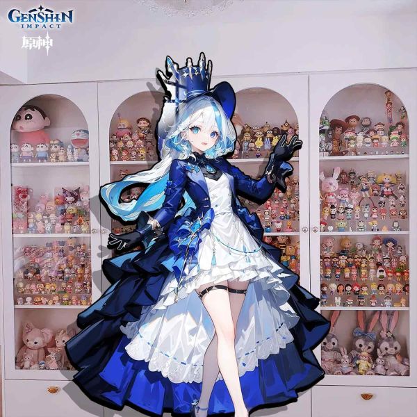 【海外代購】阿喵畫社 晚禮服 芙寧娜 1比1復刻原神玄關臥室發燈帶畫 