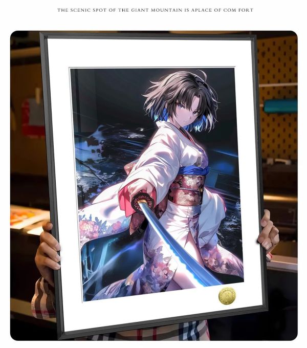 【海外代購】皇呱《和服拔刀兩儀式》空之境界兩儀家繼承人裝飾畫 午睡毯  地毯 