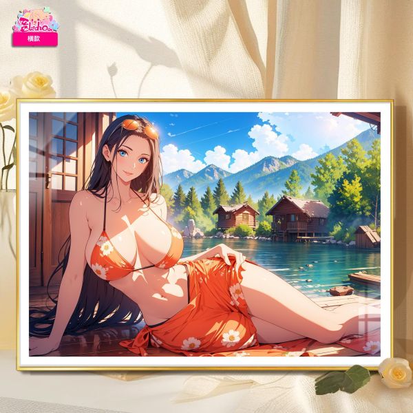 【海外代購】阿喵畫社 異國風情 微微 8k橫款超大高清裝飾畫 