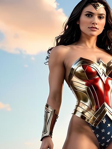 【海外代購】巴洛克 《湖邊神力女超人》Wonder Woman神力女超人正義聯盟DC超人蝙蝠俠動畫裝飾冰箱貼 