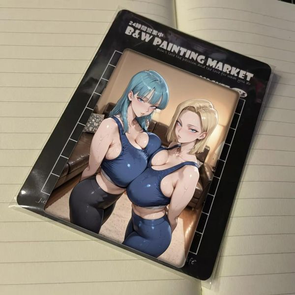 【海外代購】黑白畫映 B&W Studio 布瑪×人造人18號亞克力冰箱貼 BWMN-054 