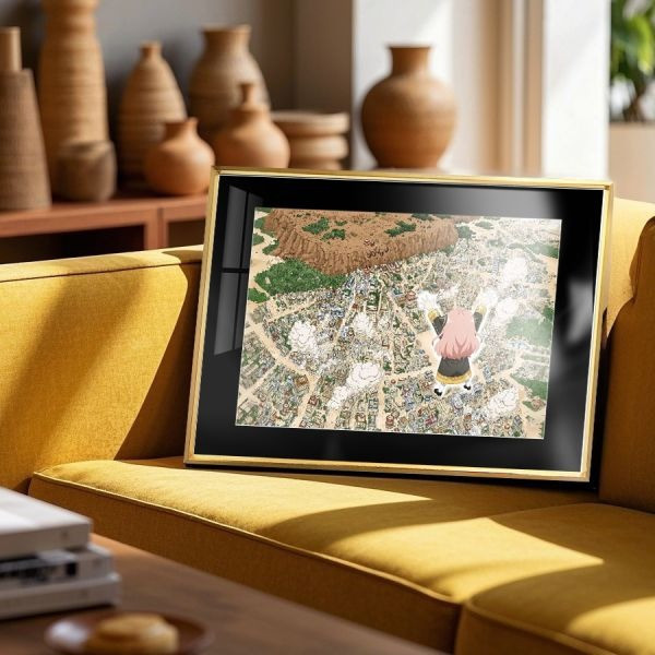 【海外代購】千鳥社 《木葉村的阿尼亞》間諜過家家火影忍者午睡毯地毯裝飾畫 午睡毯 地毯 